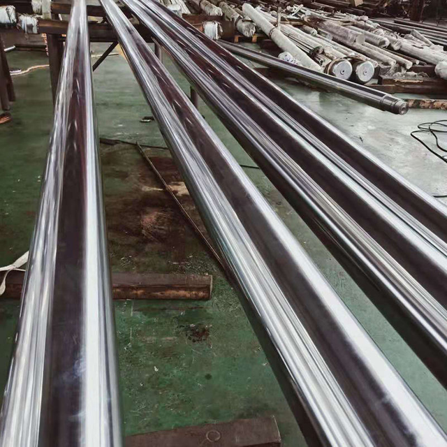 Quenched and Tempered Steel Oxide Piston Rod for General Industrial Press Machine Hydraulic Cylinder Medium Load.