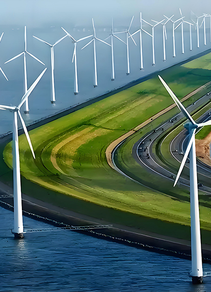 Nuclear power and wind power generation